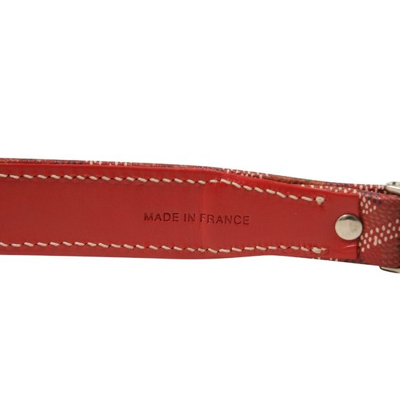 Goyard Red Dog Animal Animal Thick Short Red Leash Collar Strap Pet Accessories - Picture 5 of 7